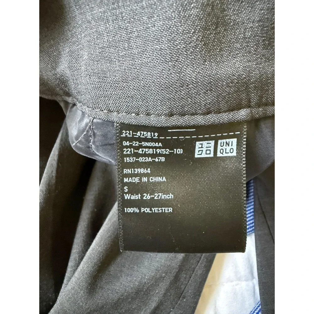 Uniqlo Women's Wide Leg Dress Pants Black Beige Office Formal Boss Trousers S